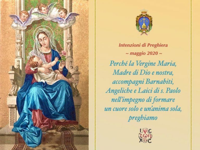 Scuole Cattoliche Madre Della Divina Provvidenza Materna Elementare Intenzione di Preghiera Maggio 2020 – Maria Madre della Divina